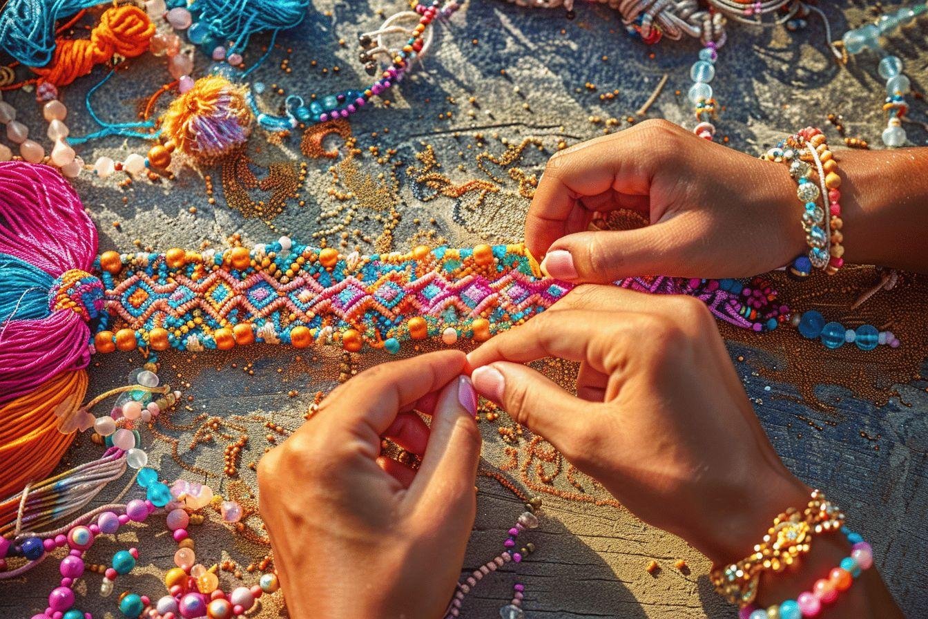 Summerwindy 9 Bracelets Brésiliens Tissés Main – Multicolores Ethniques – Pour Poignet Ou Cheville